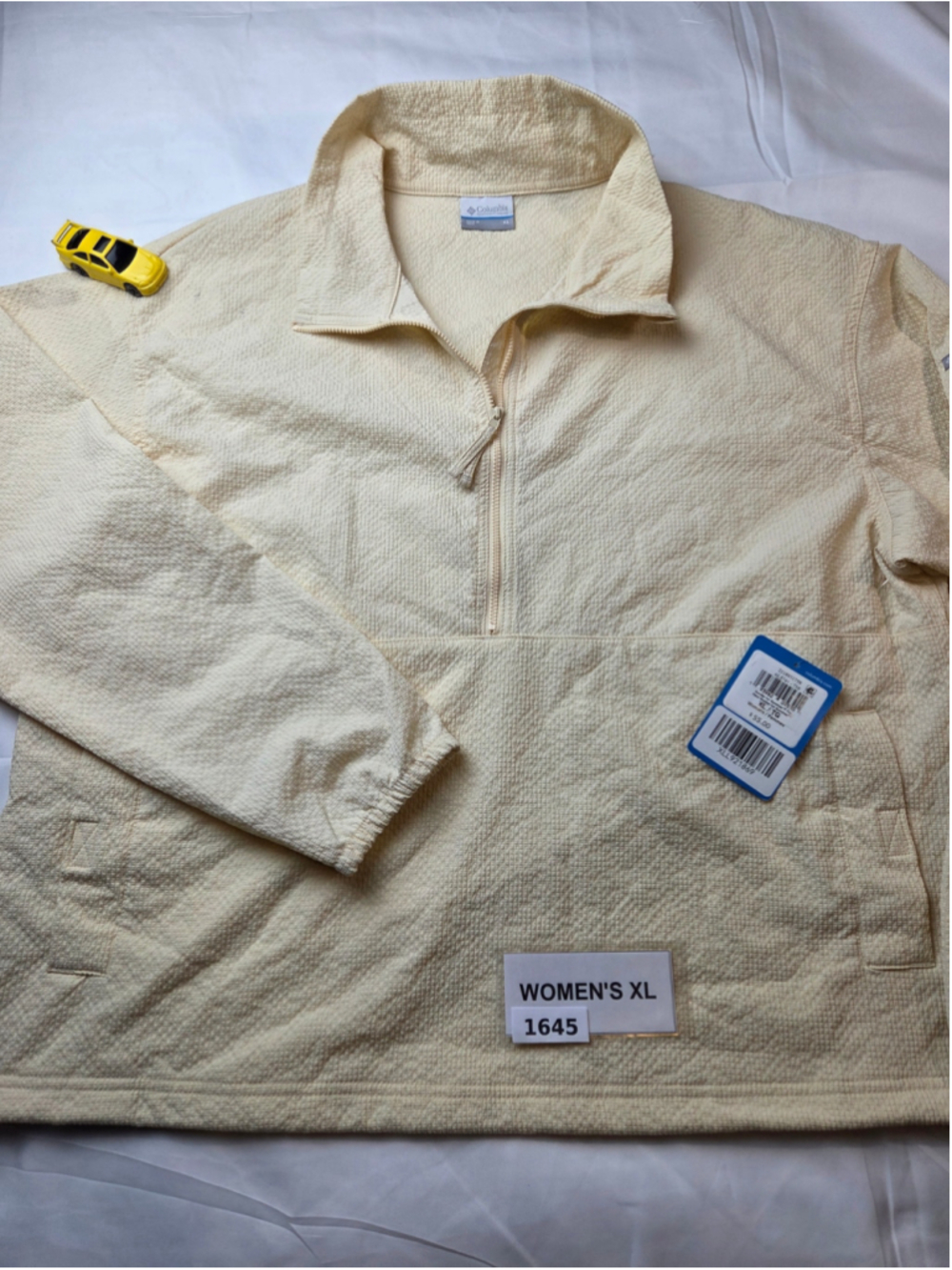 Women's Columbia Sucker for Summer Top NWT New Beige/Dark Yellow XL#1645